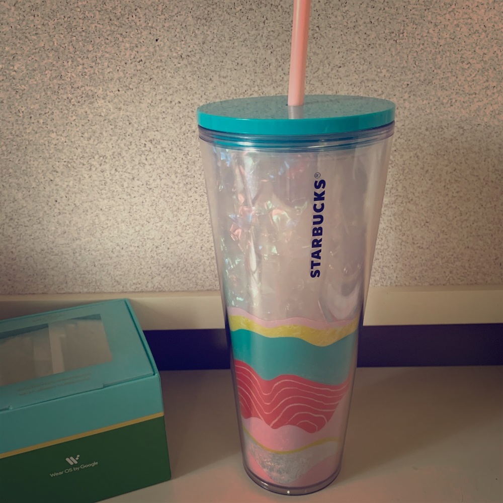 NWT Pastel Wave 24oz Starbucks Tumbler